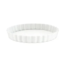 Round Flat Oven & Flan Dishes^Pillivuyt flan dish round , Ø 24 cm White
