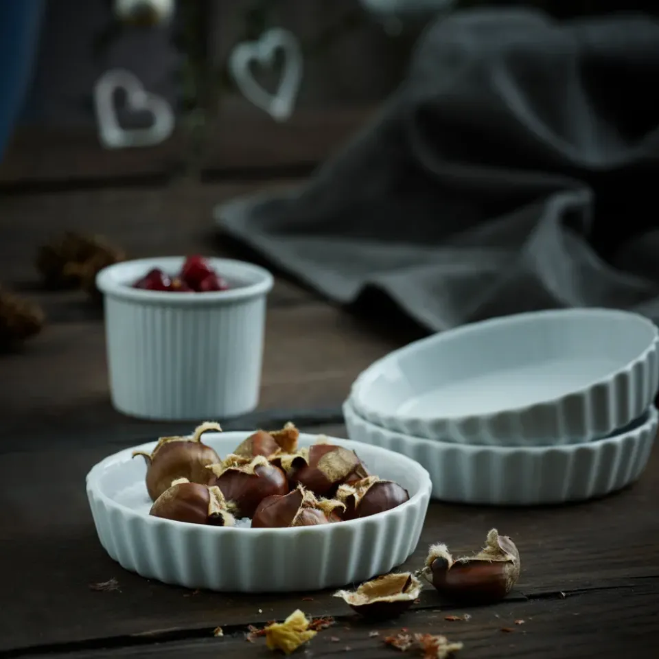 Round Flat Oven & Flan Dishes^Pillivuyt flan dish round , Ø 11 cm White