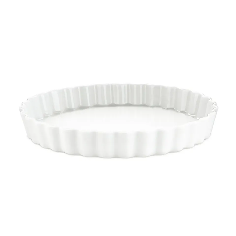 Round Flat Oven & Flan Dishes^Pillivuyt flan dish round , Ø 25 cm White