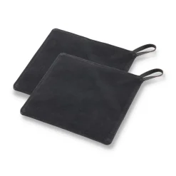 Oven Mitts, Gloves & Pot Holders^Pillivuyt Gourmet oven mitt 20.5x20.5 cm 2-pack, leather Black