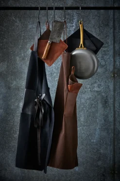 Sale Pillivuyt Gourmet oven mitt 20.5x20.5 cm 2-pack, leather Brown