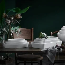 Oven Dishes^Pillivuyt plate oval, Large White
