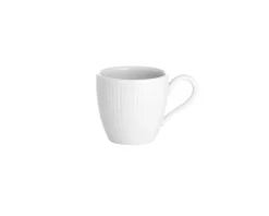 Outlet Pillivuyt Plissé espresso cup 9 cl, White