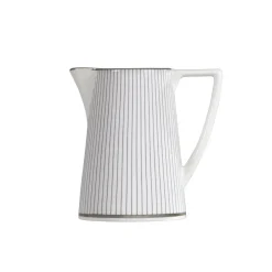 Wedgwood Pin Stripe milk pitcher 20 cl, White