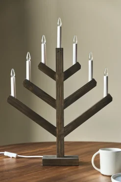 Advent Lights|Window Lights^Scandi Living Pine advent candle 62 cm, Dark oil Brown
