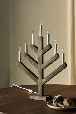 Advent Lights|Window Lights^Scandi Living Pine advent candle 62 cm, Dark oil Brown