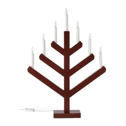 New Scandi Living Pine advent candle 62 cm, Red