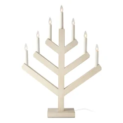 Advent Lights|Window Lights^Scandi Living Pine advent candle 62 cm, washed White