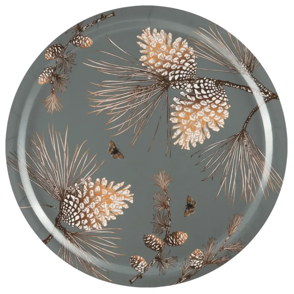 Trays^Åry Home Pine Cone tray Ø 49 cm, Moss Grey