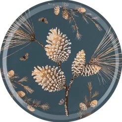 Trays^Åry Home Pine Cone tray Ø 38 cm, Thunder Blue