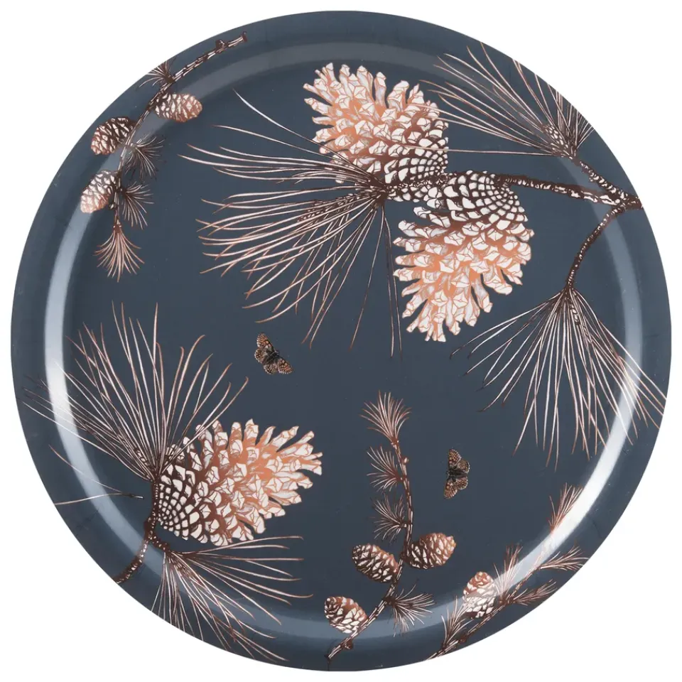 Sale Åry Home Pine Cone tray Ø 49 cm, Thunder Blue