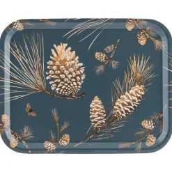 Trays^Åry Home Pine Cone tray 28x36 cm, Thunder Blue