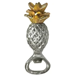 Best Culinary Concepts Pineapple bottle opener pineapple, Silver-gold Silver-coloured