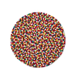 Children's Rugs|Round Rugs^HAY Pinocchio rug round, , 90 cm Multi