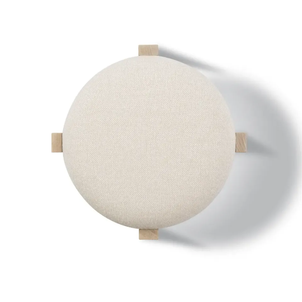 Stools^Fredericia Furniture Pioneer low stool, Hallingdal 200-lacquered oak Beige