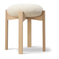 Clearance Fredericia Furniture Pioneer low stool, Zero 0001-lacquered oak Beige