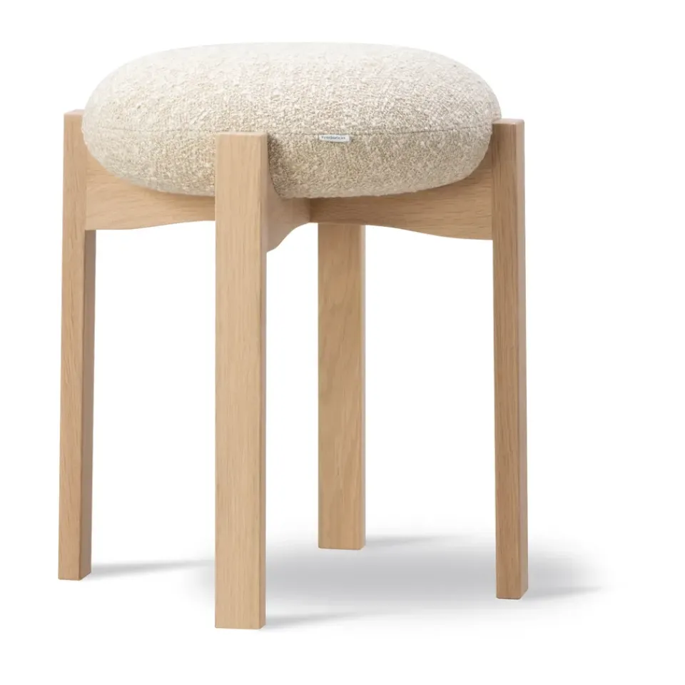 Clearance Fredericia Furniture Pioneer low stool, Zero 0001-lacquered oak Beige