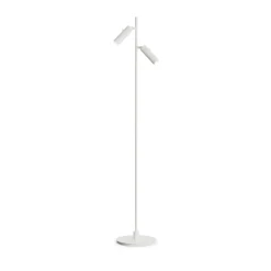 Discount Herstal Pipeline floor lamp, Matte , double White