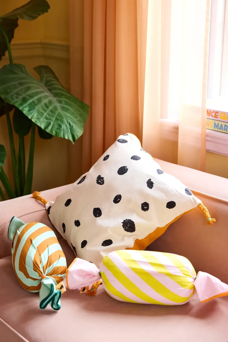 Kid's Concept Pippi caramel cushion, Green