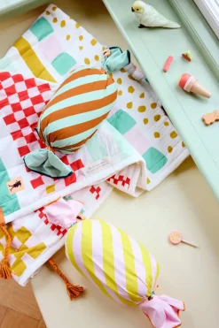 Kid's Concept Pippi caramel cushion, Green