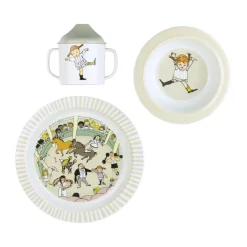 Discount Rätt Start Pippi Cirkus children's dinnerware set 3 pieces, Multi