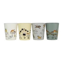 Children's Mugs|Plastic Cups^Rätt Start Pippi Cirkus collector's cups 15 cl 4-pack, Multi
