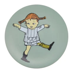 Online Rätt Start Pippi Cirkus plate Ø20 cm, Green
