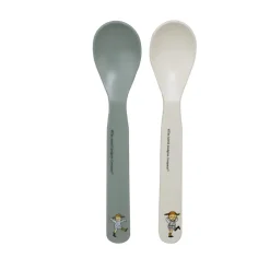 Outlet Rätt Start Pippi Cirkus spoon 2-pack, Green-white GreenWhite