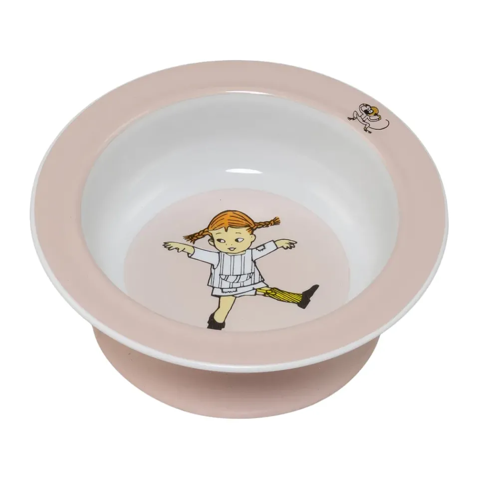 Plastic Plates|Children's Tableware^Rätt Start Pippi Cirkus suction cup plate Ø15.5 cm, Pink Multi