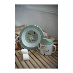 Hot Rätt Start Pippi Cirkus suction cup plate Ø15.5 cm, Green Multi