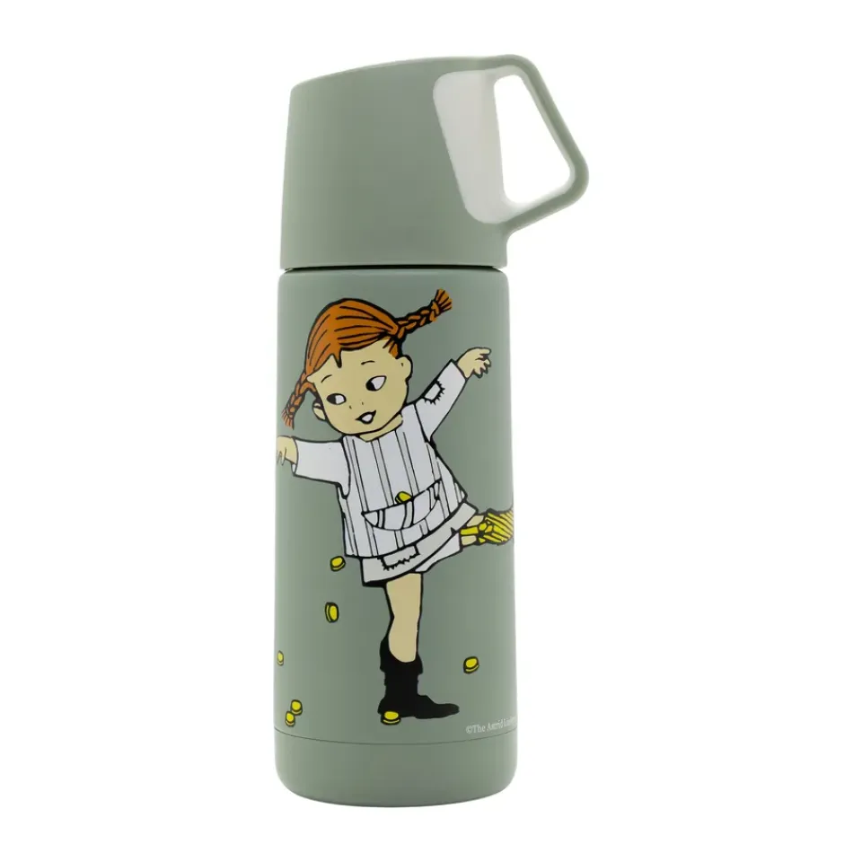 Outlet Rätt Start Pippi Cirkus thermos 35 cl, Multi Green
