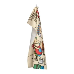 Christmas Hand & Tea Towels|Kitchen Tea Towels^Muurla Pippi kitchen towel 50x70 cm, Baking Beige