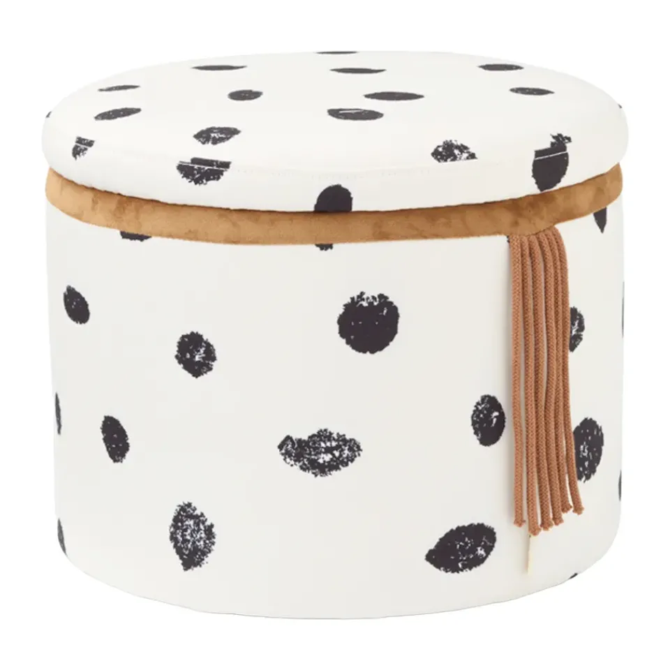 Discount Kid's Concept Pippi pouf with storage Ø40x30.5 cm, Multi