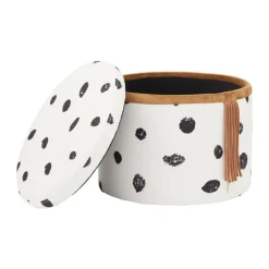 Discount Kid's Concept Pippi pouf with storage Ø40x30.5 cm, Multi