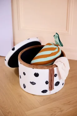 Discount Kid's Concept Pippi pouf with storage Ø40x30.5 cm, Multi