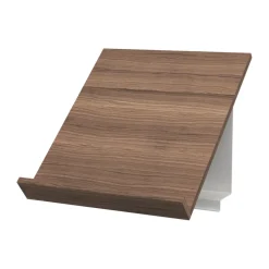 Magazine Racks^Pira G2 magazine shelf, Walnut-white BrownWhite