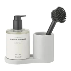 Best Blomus Piro dish brush and soap holder, Satellite Grey