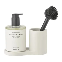 Online Blomus Piro dish brush and soap holder, Moonbeam Beige
