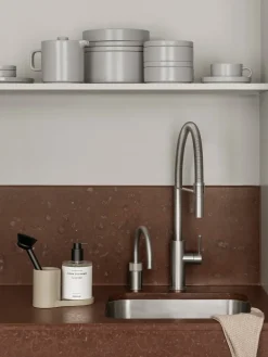 Online Blomus Piro dish brush and soap holder, Nomad Beige