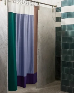 Shower Curtains^HAY Pivot shower curtain 180x200 cm, Blue