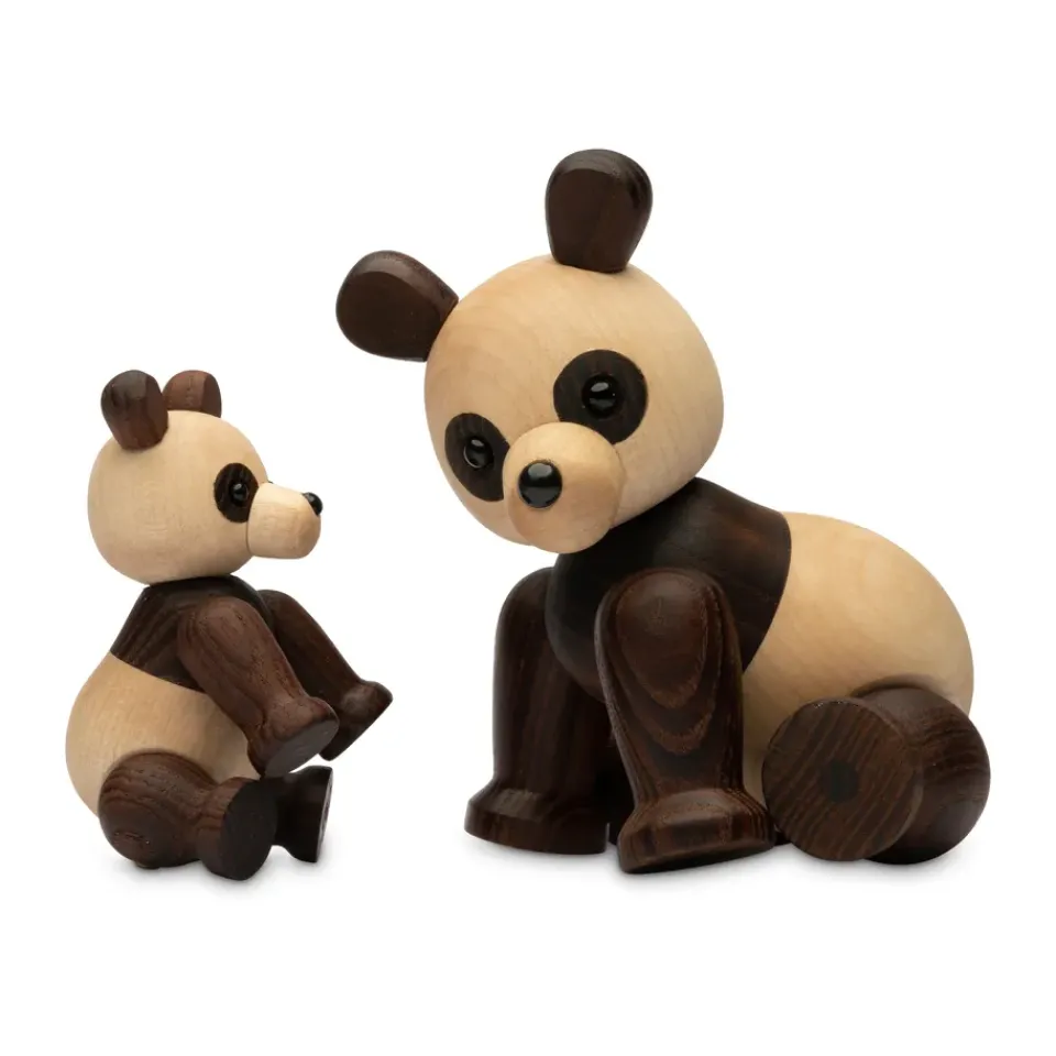 Wooden Figures^Spring Copenhagen Pixi Panda decoration maple 9 cm, Brown