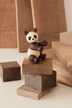 Wooden Figures^Spring Copenhagen Pixi Panda decoration maple 9 cm, Brown