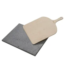 Baking & Pizza Stones|Pizza Cutters^Eppicotispai Pizza stone and pizza peel 30x38 cm, Stone-birch Grey