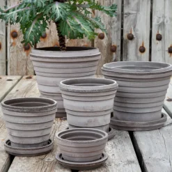 Bergs Potter Planet Saturn flower pot Ø16 cm, Grey