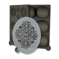 Cookie/Biscuit Cutters & Cake Tins^Plate It Plate-it infinity silicone mold 3 pieces, Gray GreyWhite