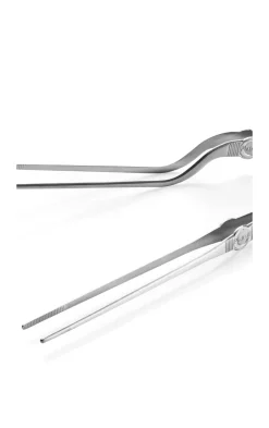 Tongs & Turners^Plate It Plate-it tweezers 2-pack, Steel Silver-coloured