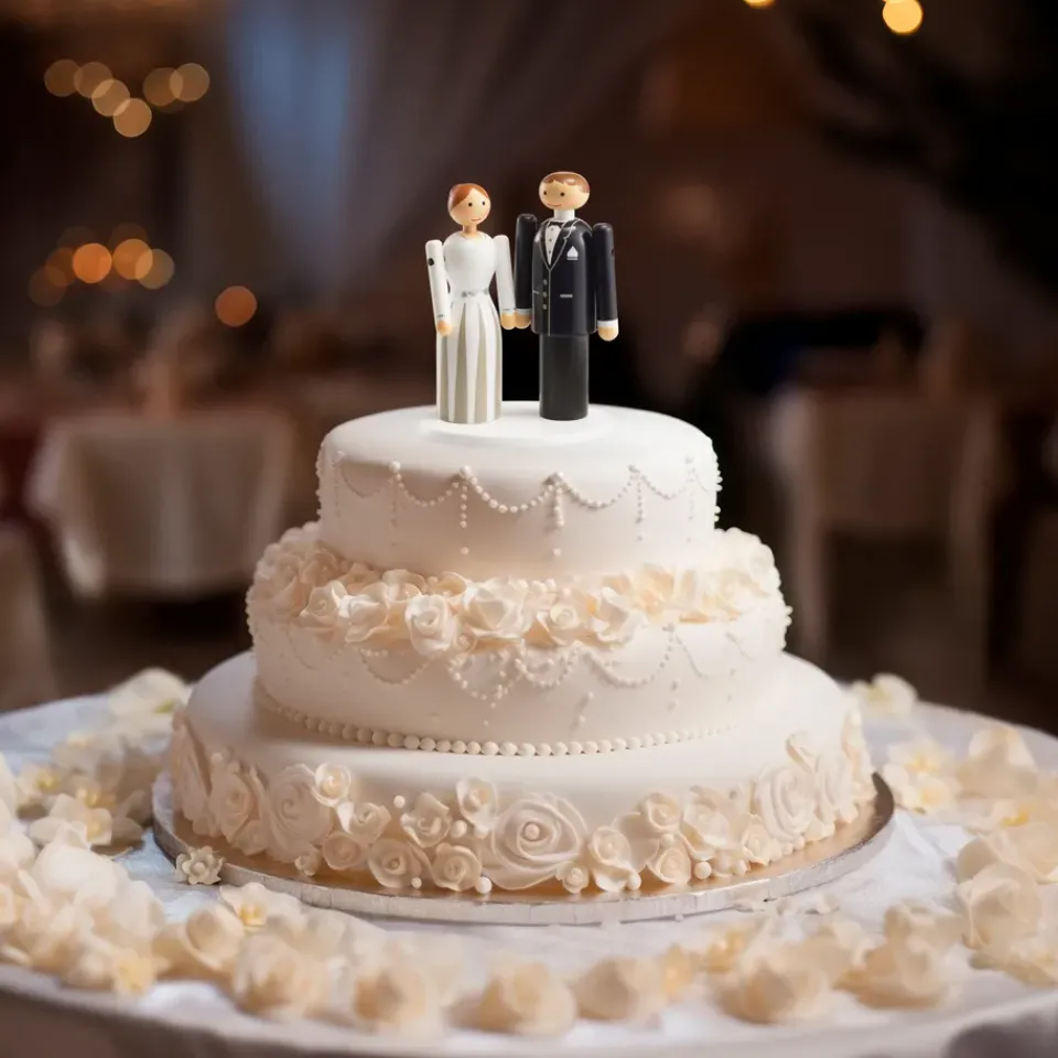 Wooden Figures^Kay Bojesen Denmark Platform for Kay Bojesen bridal pair, White