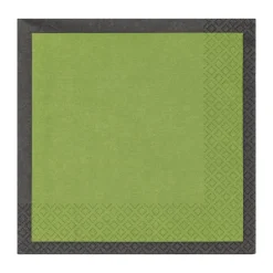 Outlet Iittala Play paper napkins 33x33 cm 20-pack, Moss green-black GreenBlack