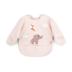 Bibs^Done by deer Playground bib with sleeve, Powder Beige