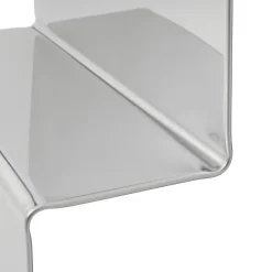 Outlet Muuto Pleat wall mirror, Polished steel, 227x57 cm Grey